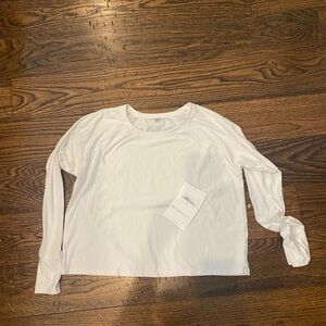 Beyond Yoga Daydreamer pullover White Long-Sleeve Crewneck Top